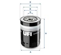 Filtro olio Filtro ad avvitamento 23.475.00 UFI per MITSUBISHI PAJERO IV