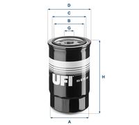UFI Filters 23.615.00 Filtro Olio Motore per Auto