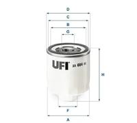 Filtro olio Filtro ad avvitamento 23.664.00 UFI per FORD TRANSIT V363 Furgone