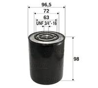 Valeo Filtro olio 586007 per Opel Movano, Fiat Ducato, Renault – avvitamento
