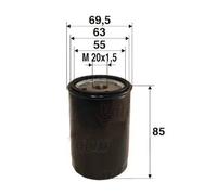 VALEO Filtro olio 586021 – elevata filtrazione applicazione facile – per Fiat 500 1.2/1.4 Panda/Doblo