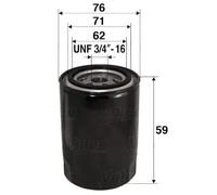 Filtro olio Filtro ad avvitamento 586065 VALEO per RENAULT FIAT