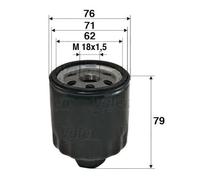 Filtro olio Filtro ad avvitamento 586072 VALEO per OPEL ASTRA F Hatchback