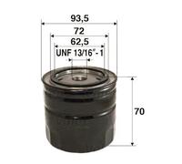 Filtro olio Filtro ad avvitamento 586074 VALEO per ROVER HONDA MG AUSTIN