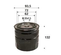Filtro olio Filtro ad avvitamento 586115 VALEO per FIAT PEUGEOT CITROËN IVECO