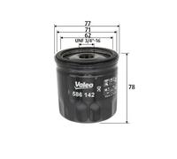 Filtro olio Filtro ad avvitamento 586142 VALEO per VW AUDI SKODA SEAT CUPRA