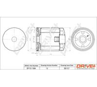 Filtro olio Filtro ad avvitamento DP1110.11.0004 Drve+ per AUDI VW SEAT PORSCHE