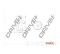 Filtro olio Filtro ad avvitamento DP1110.11.0019 Drve+ per ROVER AUSTIN LOTUS