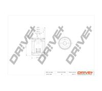 Filtro olio Filtro ad avvitamento DP1110.11.0027 Drve+ per SUZUKI FIAT VW GEELY