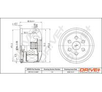 Filtro olio Filtro ad avvitamento DP1110.11.0067 Drve+ per RENAULT NISSAN DACIA