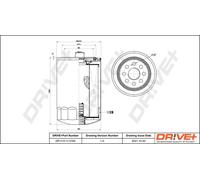 Filtro olio Filtro ad avvitamento DP1110.11.0102 Drve+ per IVECO IRISBUS OTOKAR