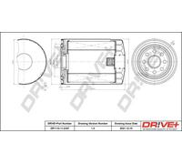 Filtro olio Filtro ad avvitamento DP1110.11.0167 Drve+ per LAMBORGHINI IVECO