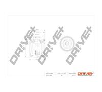 Filtro olio Filtro ad avvitamento DP1110.11.0181 Drve+ per OPEL CADILLAC