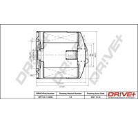 Filtro olio Filtro ad avvitamento DP1110.11.0258 Drve+ per AUDI 100 C4 Avant