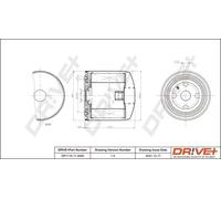 Filtro olio Filtro ad avvitamento DP1110.11.0285 Drve+ per VOLVO RENAULT TRUCKS