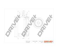 Filtro olio Filtro ad avvitamento DP1110.11.0298 Drve+ per IVECO
