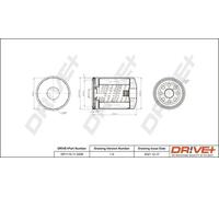 Filtro olio Filtro ad avvitamento DP1110.11.0308 Drve+ per OPEL MITSUBISHI