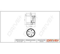 Filtro olio Filtro ad avvitamento DP1110.11.0327 Drve+ per FORD MAZDA