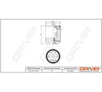 Filtro olio Filtro ad avvitamento DP1110.11.0331 Drve+ per MAZDA 3 Tre volumi 3