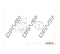 Filtro olio Filtro ad avvitamento DP1110.11.0345 Drve+ per SAAB 90 99 900 I 9-5