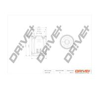 Filtro olio Filtro ad avvitamento DP1110.11.0351 Drve+ per JAGUAR LAND ROVER