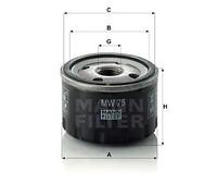 MANN-FILTER MW 75 Filtro olio per BMW
