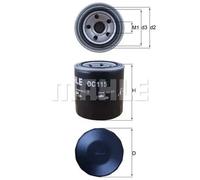 Filtro olio Filtro ad avvitamento OC 115 MAHLE per OPEL ROVER MITSUBISHI ISUZU