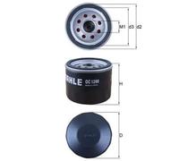 Filtro olio Filtro ad avvitamento OC 1290 MAHLE per HONDA SSANGYONG