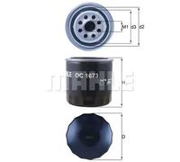 Filtro olio Filtro ad avvitamento OC 1673 KNECHT per HYUNDAI SUBARU KIA GENESIS