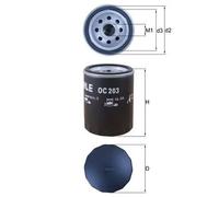 Filtro olio Filtro ad avvitamento OC 203 MAHLE per FORD MAZDA