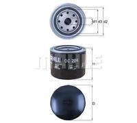 Filtro olio Filtro ad avvitamento OC 204 KNECHT per VOLVO DAF OPEL HEULIEZ SAAB
