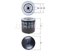 Knecht OC 214 Filtro Motore