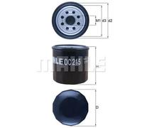 Knecht OC 215 Filtro Motore