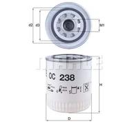 Knecht OC 238 Filtro Motore