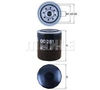 MAHLE ORIGINAL Filtro Olio OC 261 LAND ROVER,ROVER,TVR,Defender SUV (L316),Discovery II (L318),Discovery I (LJ),Defender SUV Cabrio (L316)