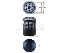 Filtro olio Filtro ad avvitamento OC 262 KNECHT per VW SEAT FORD MULTICAR