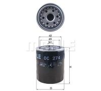 Filtro olio KNECHT OC 274
