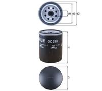 Mahle Original Filtro olio OC 298 Knecht
