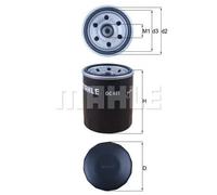 Filtro olio Filtro ad avvitamento OC 495 KNECHT per SMART MITSUBISHI