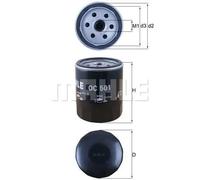 Filtro olio Filtro ad avvitamento OC 501 KNECHT per ALFA ROMEO FIAT LANCIA DODGE