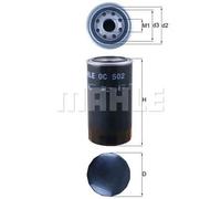 Filtro olio Filtro ad avvitamento OC 502 KNECHT per IVECO DAF AVIA IRISBUS GINAF