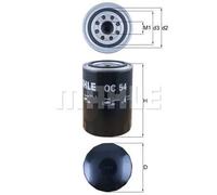 Knecht Filter Filtro olio OC 54 ad avvitamento per Porsche, BMW, Lamborghini (911 3 1974-1983)