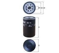 Filtro olio Filtro ad avvitamento OC 79 MAHLE per OPEL VW RANGER AUSTIN FORD