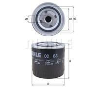 Filtro olio Filtro ad avvitamento OC 83 KNECHT per SEAT SCANIA NEOPLAN AEBI