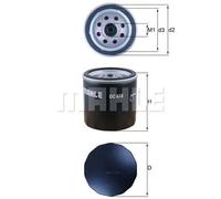 Filtro olio Filtro ad avvitamento OC 978 MAHLE per RENAULT MERCEDES-BENZ NISSAN