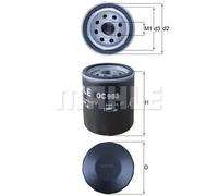 Filtro olio Filtro ad avvitamento OC 983 KNECHT per LANCIA FIAT ALFA ROMEO