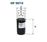 Filtro olio Filtro ad avvitamento OP 567/2 FILTRON per NISSAN PICK UP