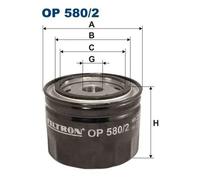Filtro olio Filtro ad avvitamento OP 580/2 FILTRON per ROVER HONDA LAND ROVER MG