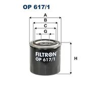 Filtro olio Filtro ad avvitamento OP 617/1 FILTRON per HYUNDAI KIA