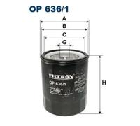 Filtro olio Filtro ad avvitamento OP 636/1 FILTRON per ISUZU MITSUBISHI
